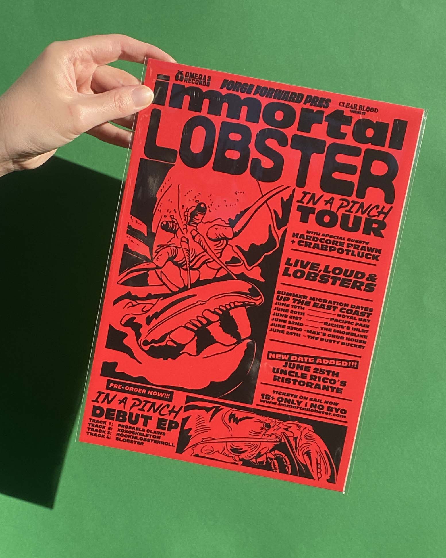 Forge Forward: "Immortal Lobster" Fake Band Art Print