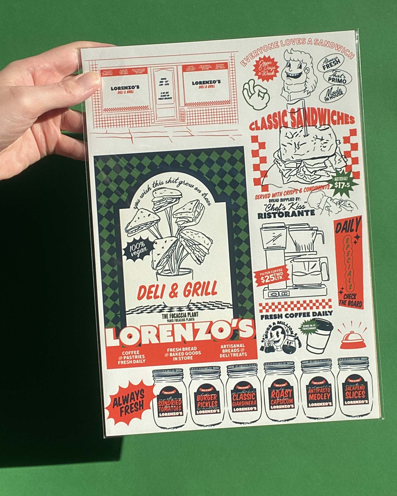 Forge Forward: "Lorenzo's" Fake Ad Art Print