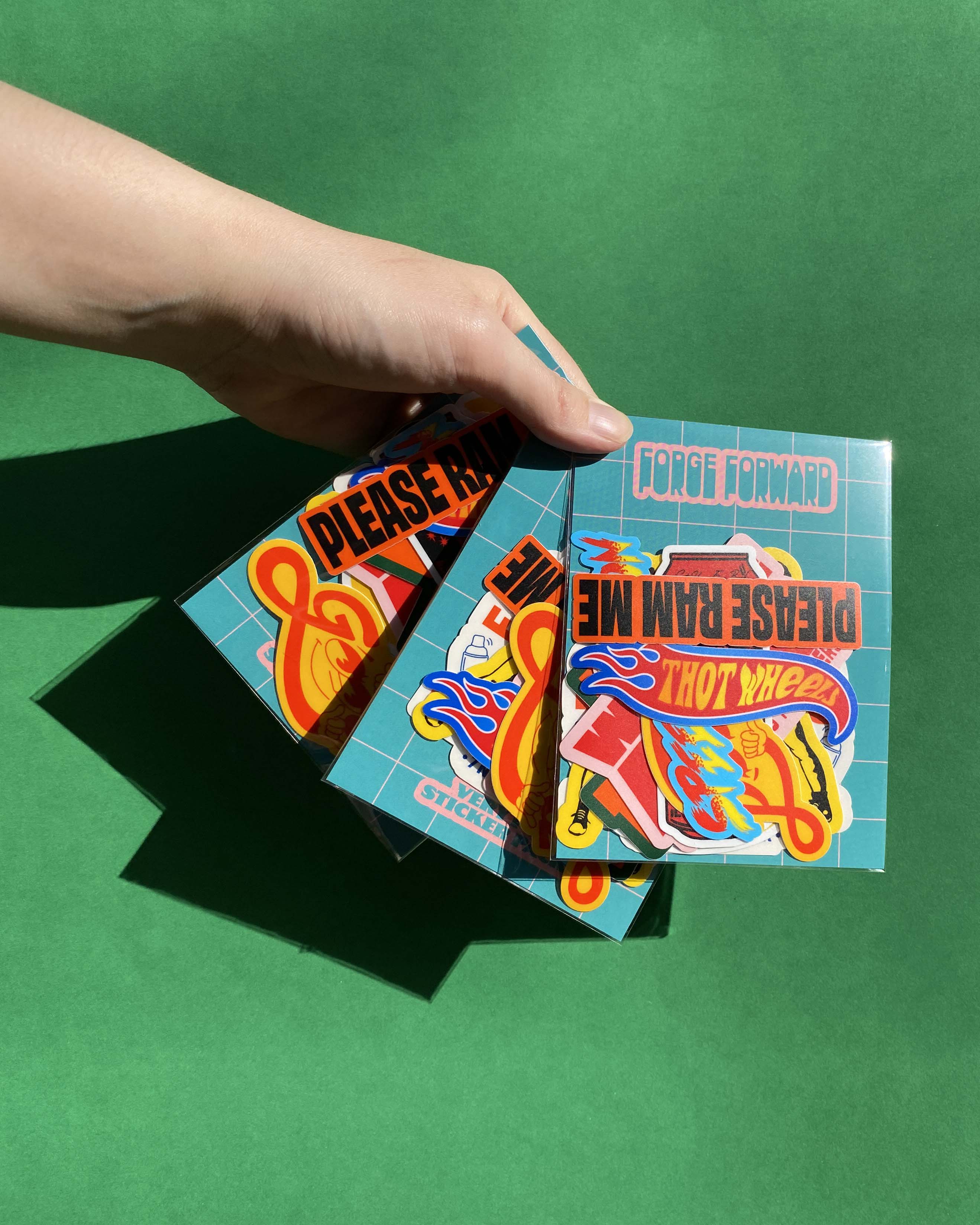 Diecut Value Sticker Pack | TEAL | 10 Matte Vinyl Stickers