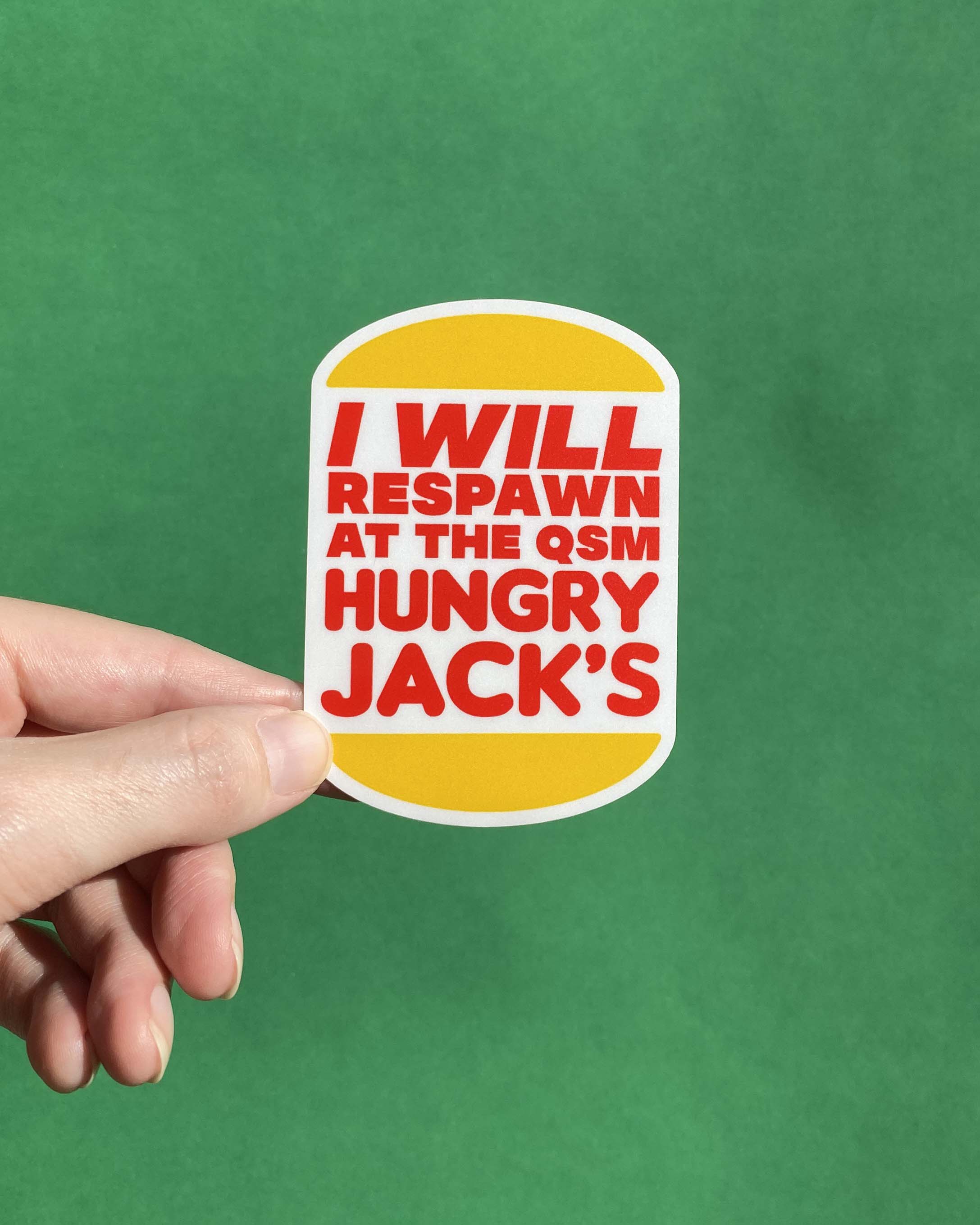 Respawn at Hungry Jacks | Diecut Individual Vinyl Sticker