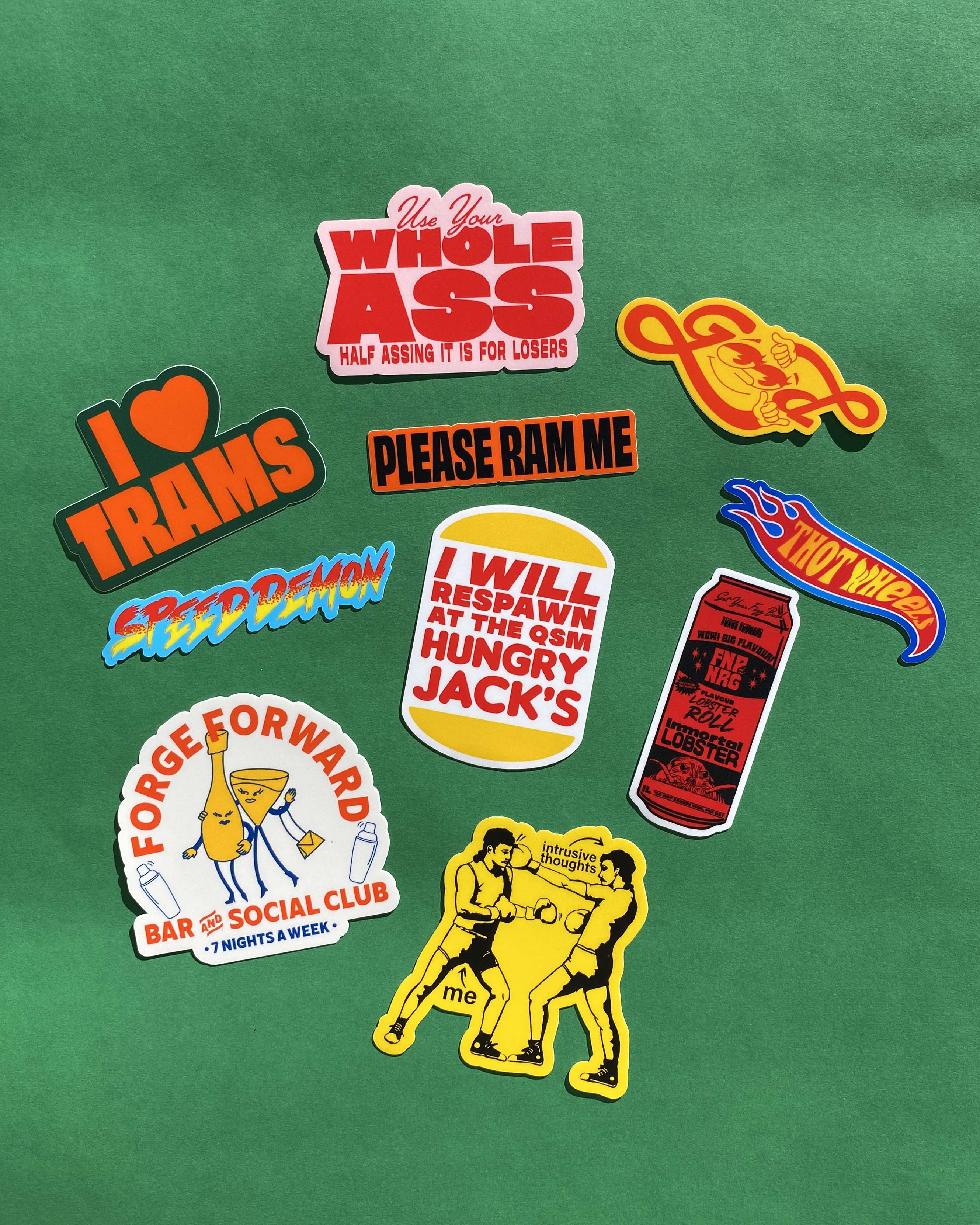 Diecut Value Sticker Pack | TEAL | 10 Matte Vinyl Stickers
