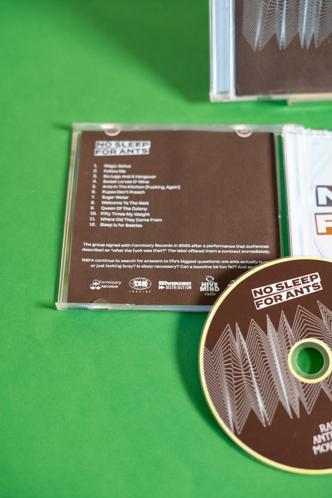 NO SLEE FOR ANTS | Fake Band Fake Debut Album CD Zine
