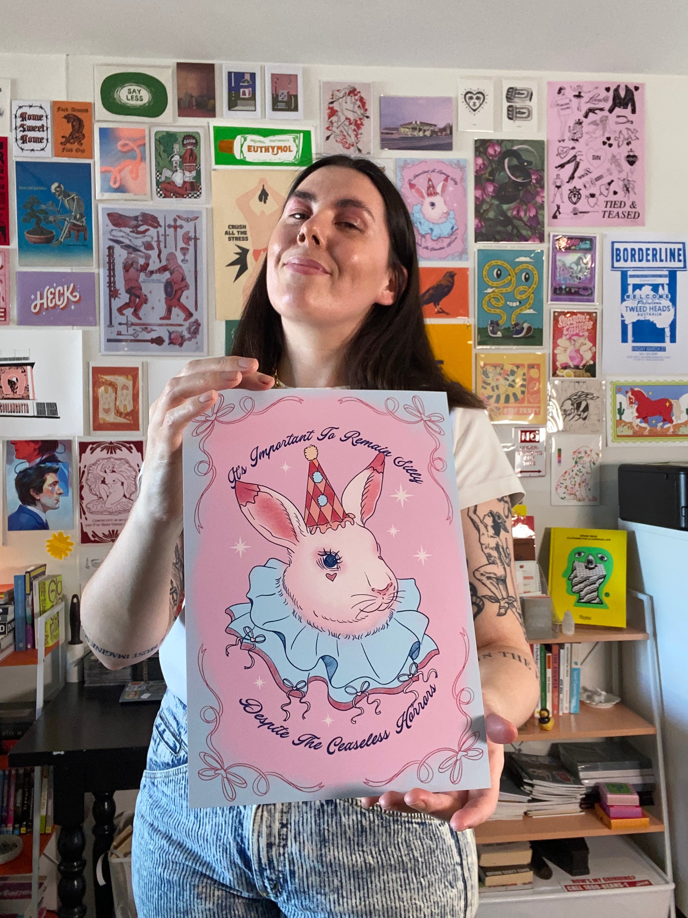 Forge Forward: "It's Important To Remain Silly, Despite The Ceaseless Horrors" Art Print