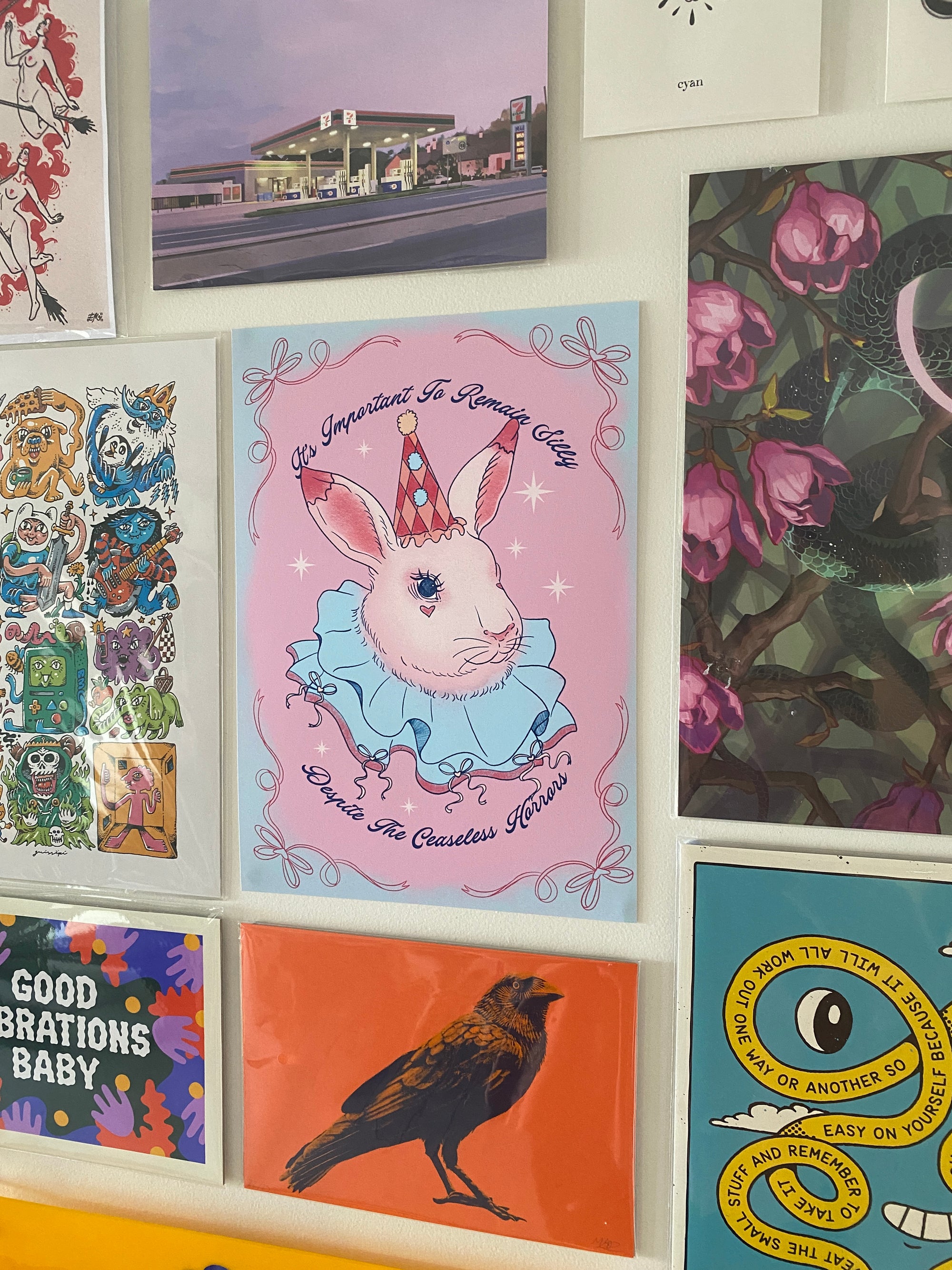 Forge Forward: "It's Important To Remain Silly, Despite The Ceaseless Horrors" Art Print