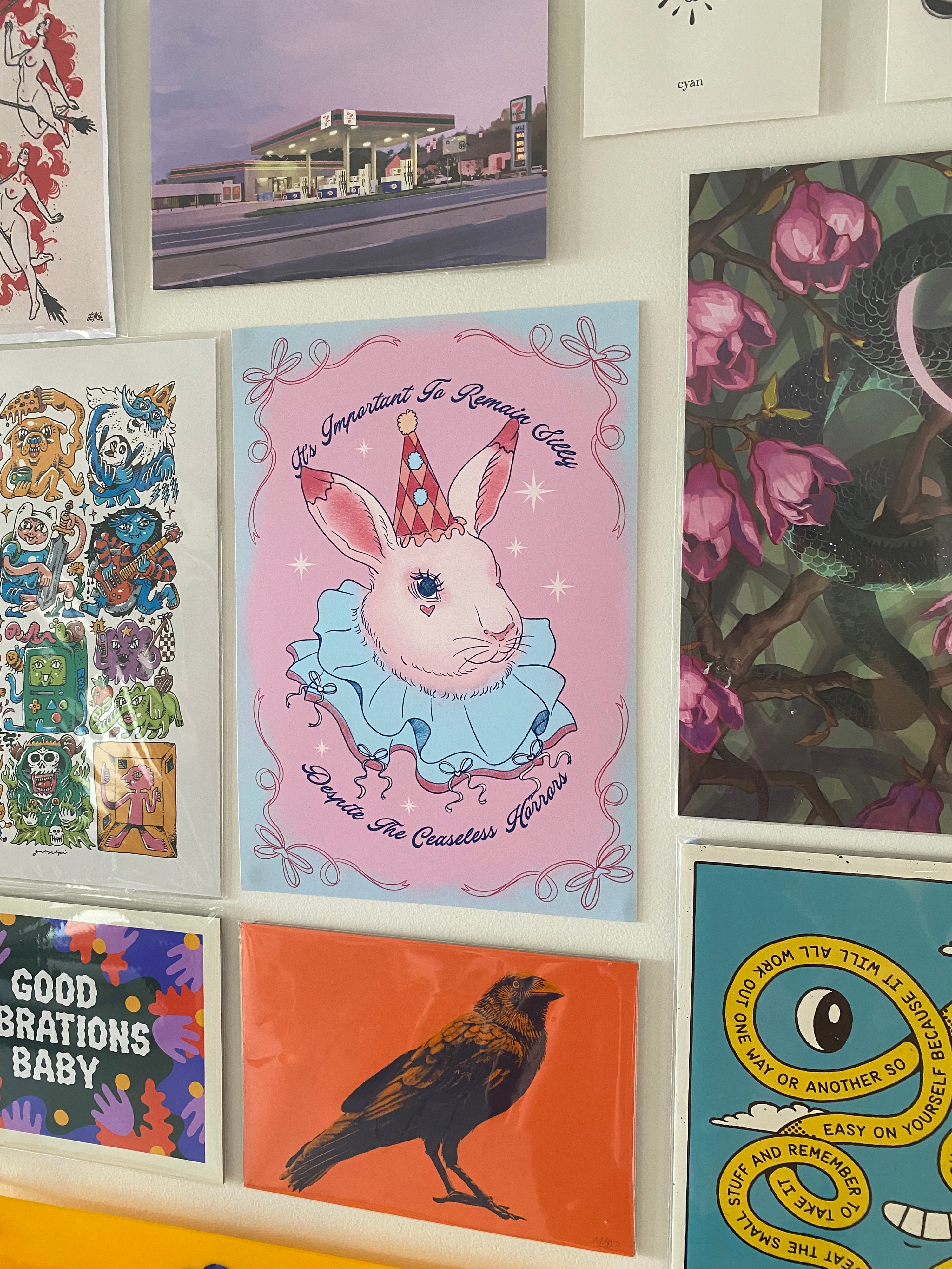 Forge Forward: "It's Important To Remain Silly, Despite The Ceaseless Horrors" Art Print