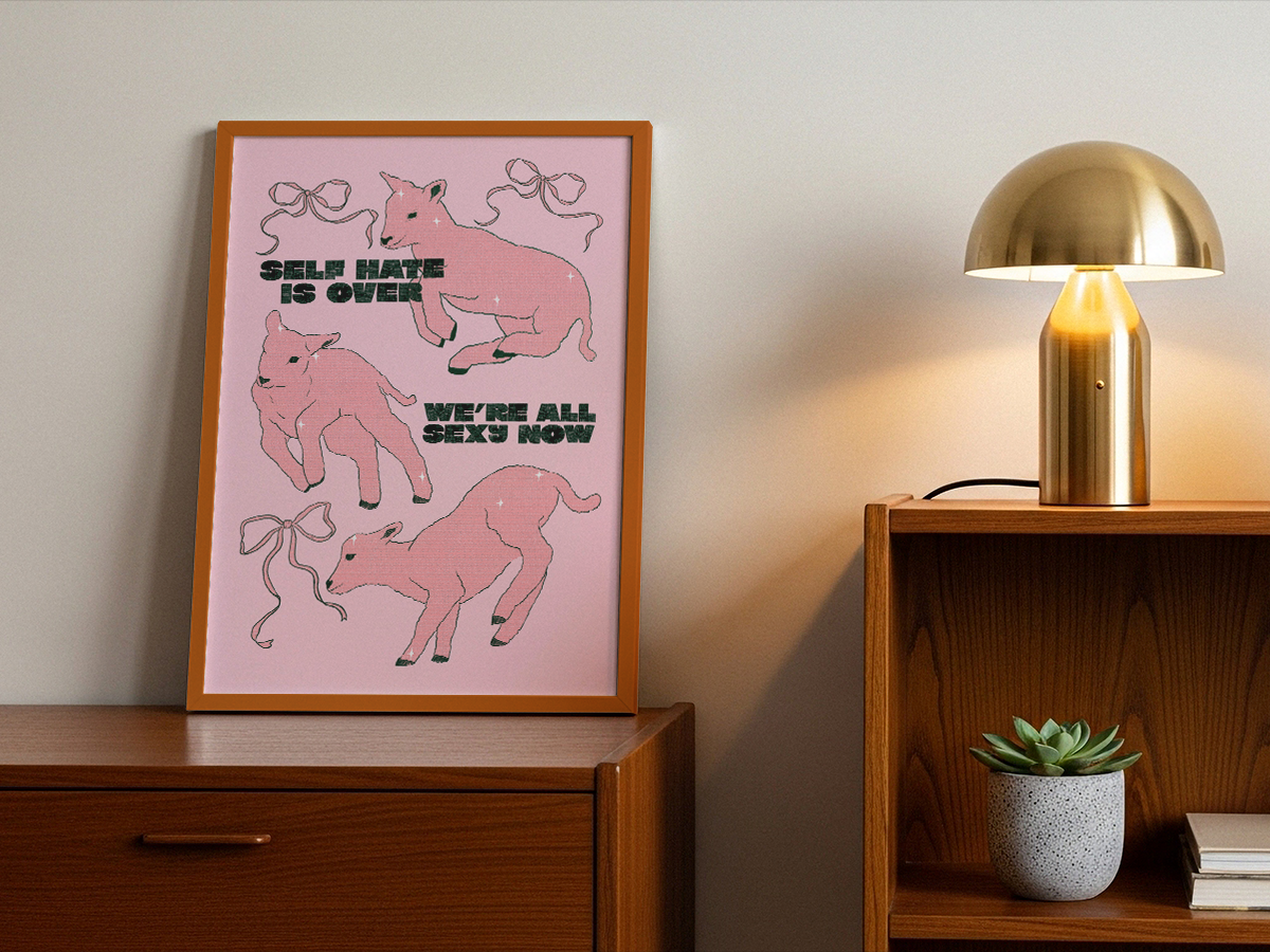 Forge Forward: "Self Hate Is Over" Meme Based Art Print