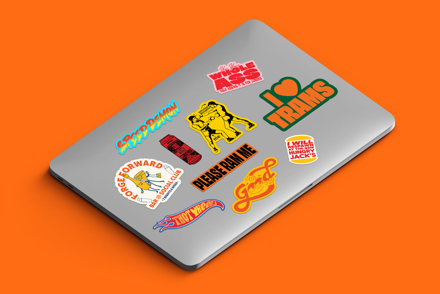 VOL 4 (Teal) Typographic Sticker Pack | 10 Matte Vinyl Stickers