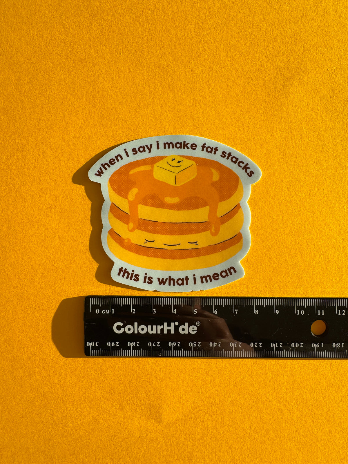 Fat Stacks | Pancake Stack Matte Vinyl Die Cut Sticker