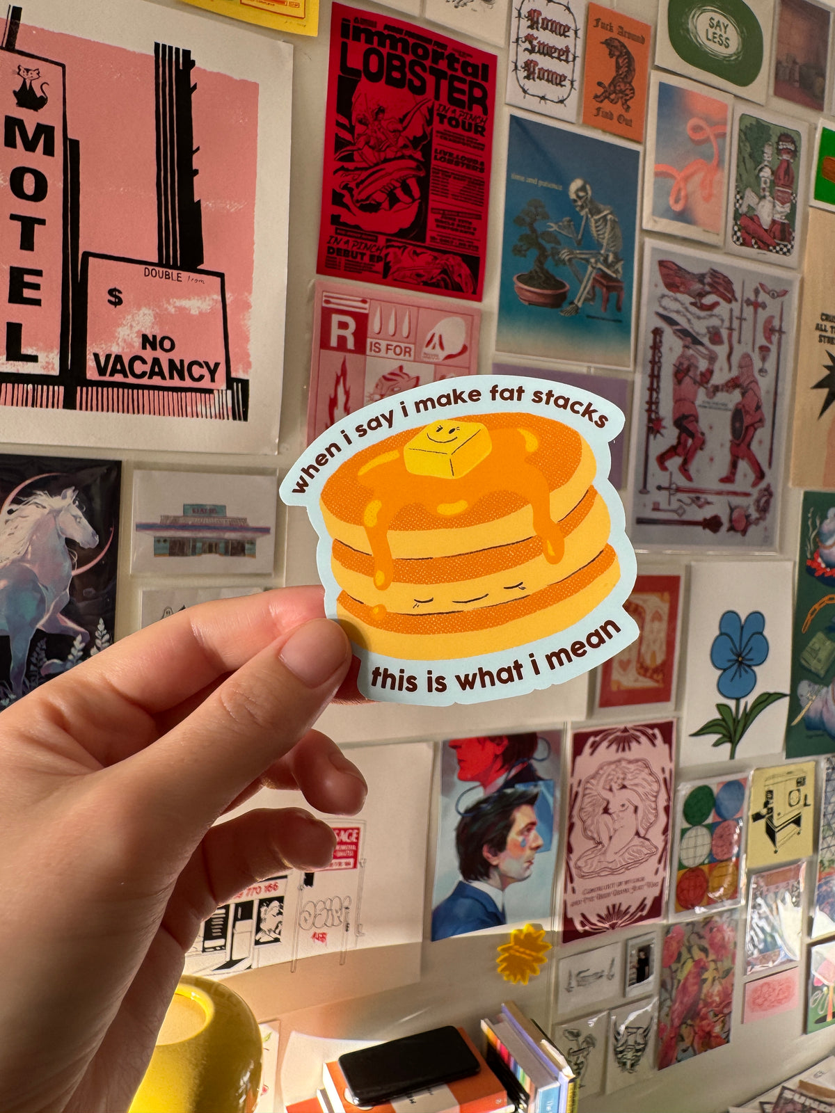 Fat Stacks | Pancake Stack Matte Vinyl Die Cut Sticker