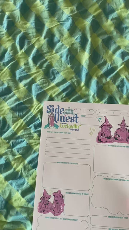 Side Quest - The Anti To Do List A4 Rip Pad