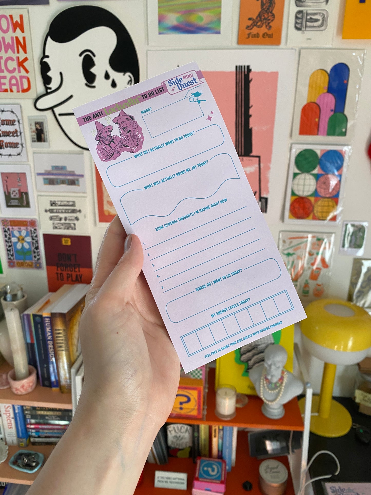 Side Quest MINI - The Tiny Anti To Do List DL Rip Pad