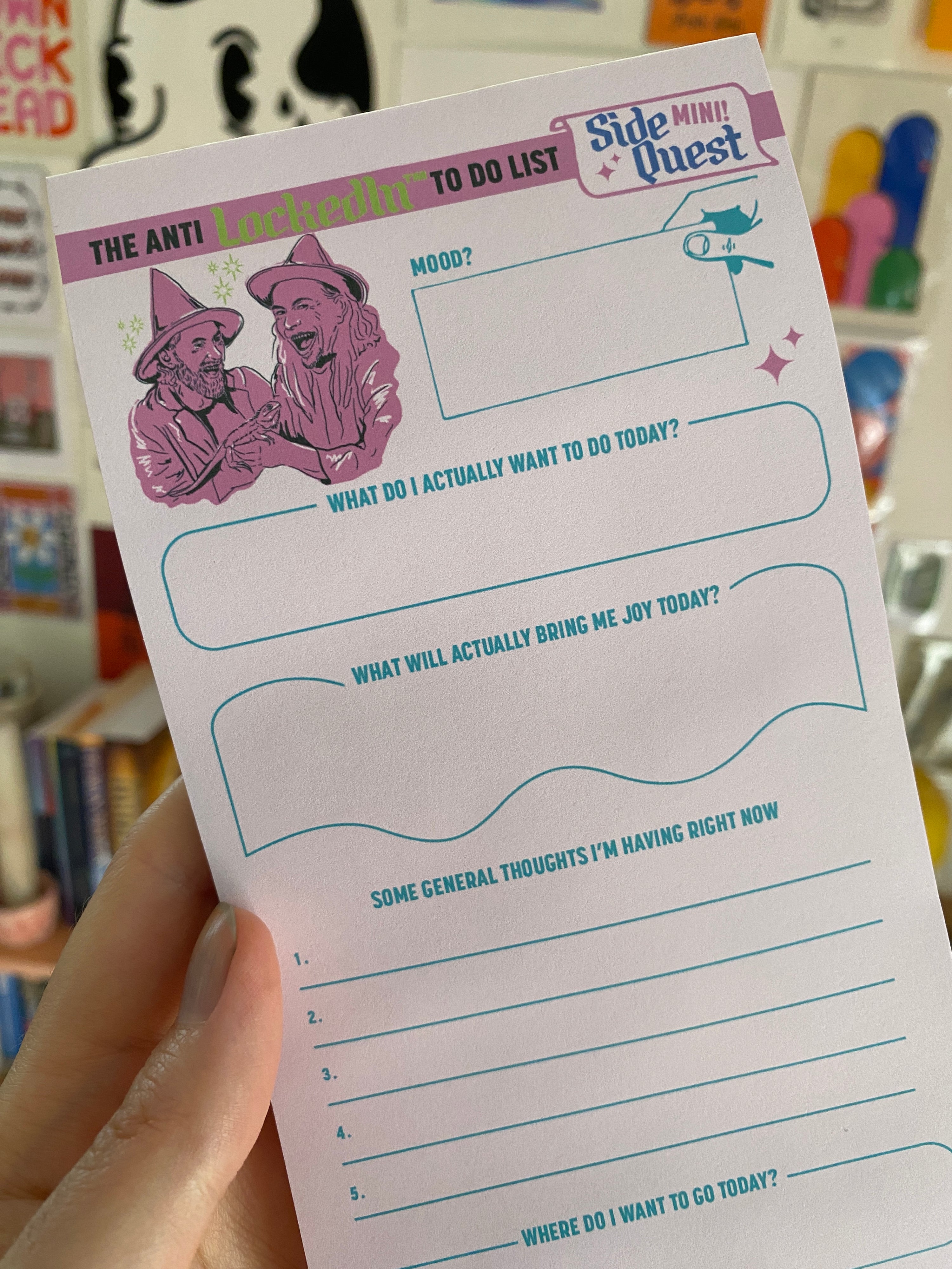 Side Quest MINI - The Tiny Anti To Do List DL Rip Pad