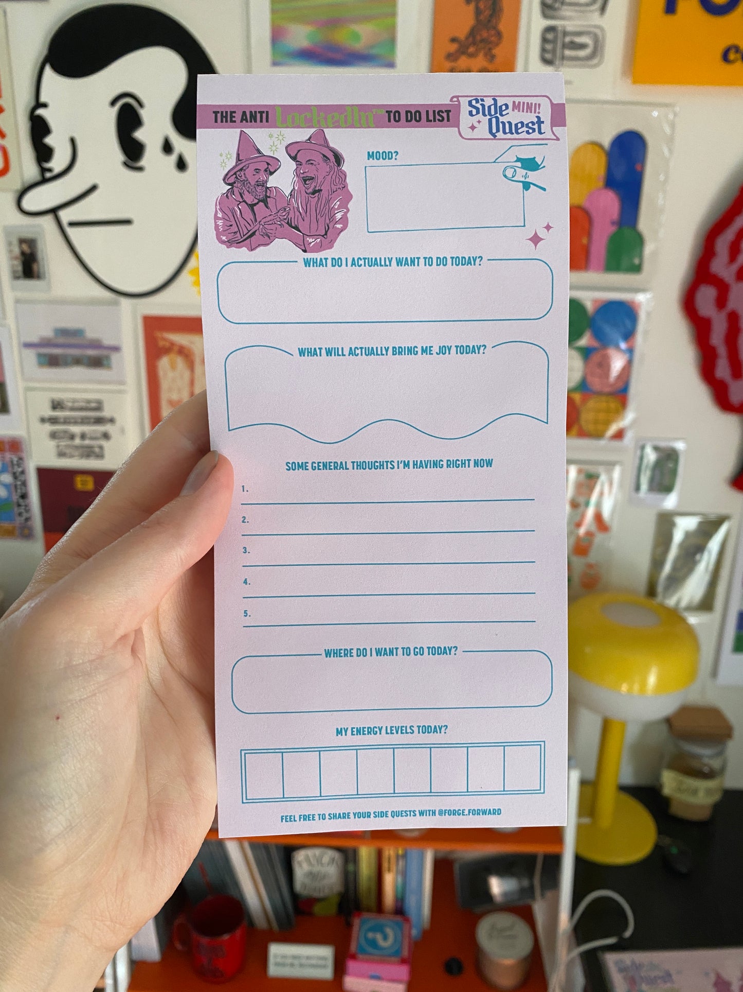 Side Quest MINI - The Tiny Anti To Do List DL Rip Pad