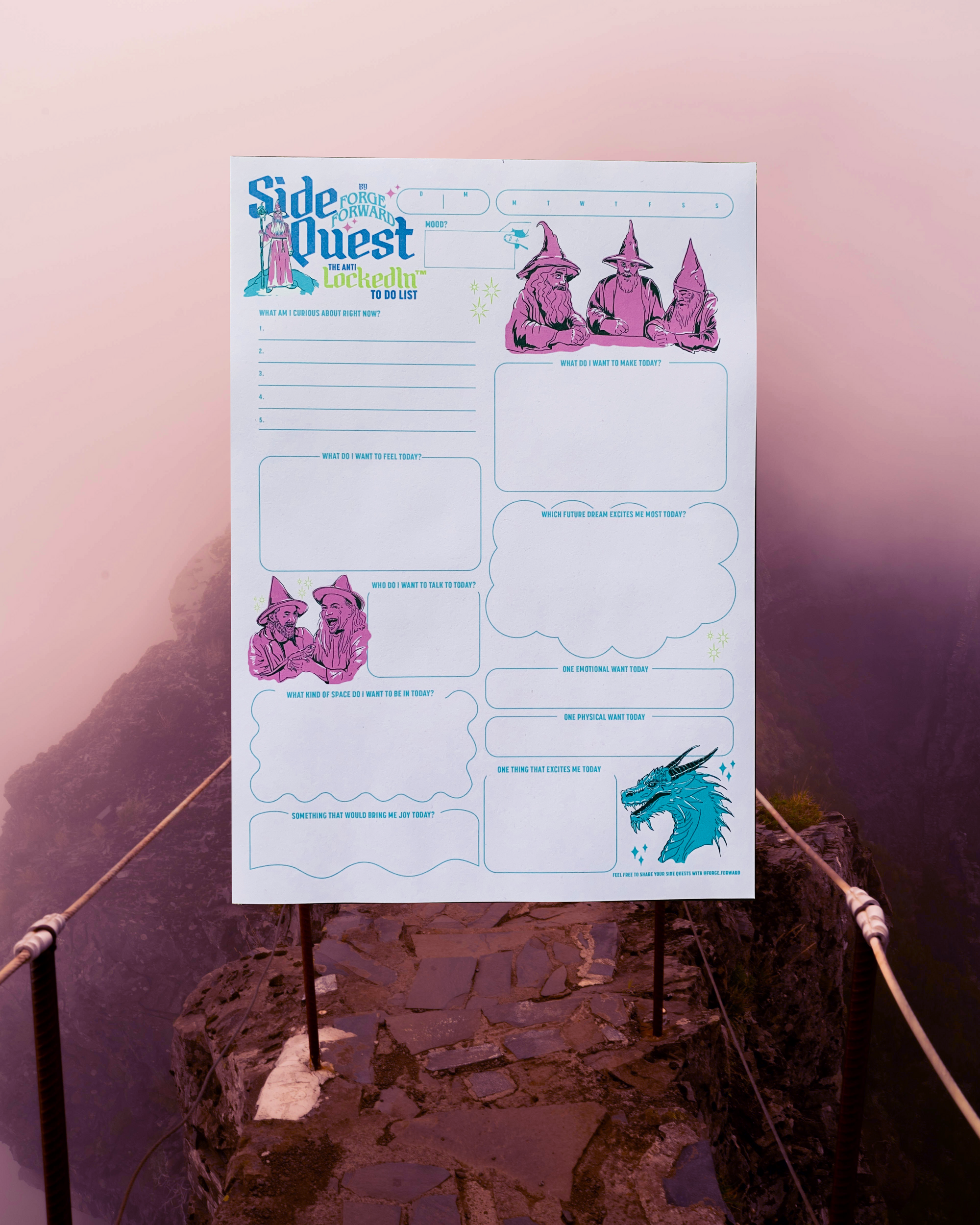 Side Quest - The Anti To Do List A4 Rip Pad